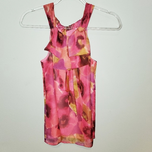 Loft sleeveless ruffle blouse - Picture 1 of 4